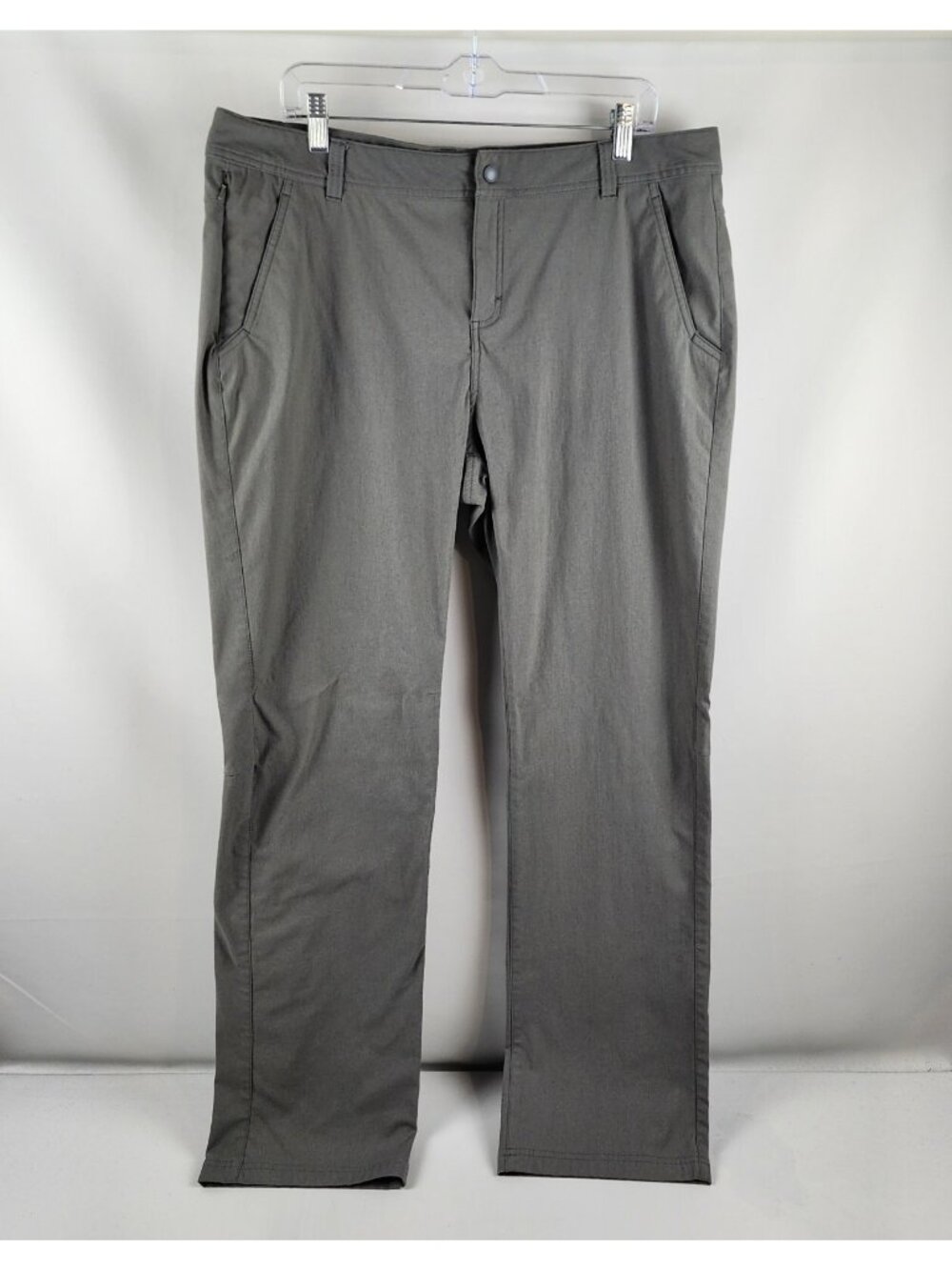 ROYAL ROBBINS Pants Womens 16 Gray Cotton Outdoor Travel Activewear (38x33)